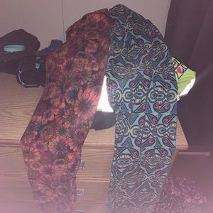 2 different pairs of tall curvy lularoe leggings